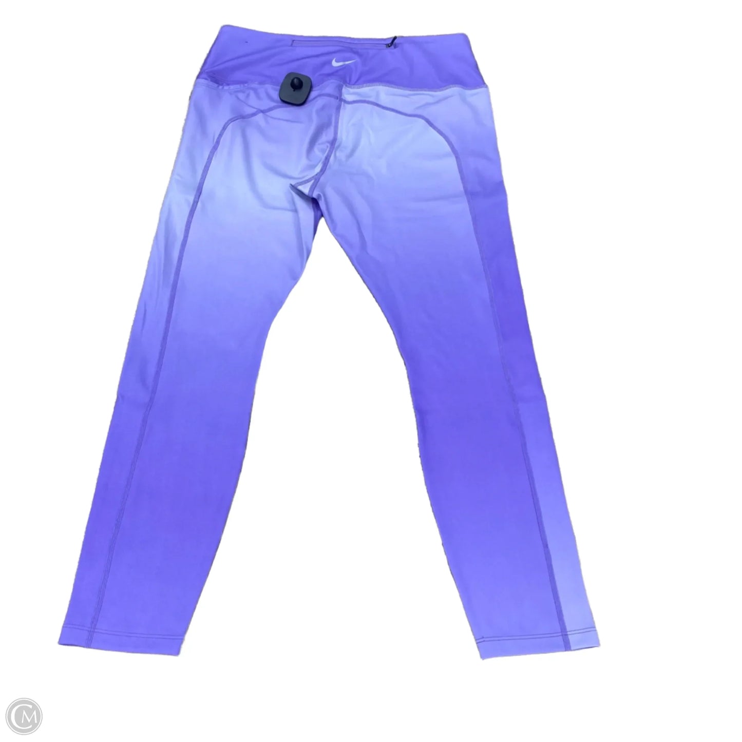 Athletic Leggings By Nike In Purple, Size: 14