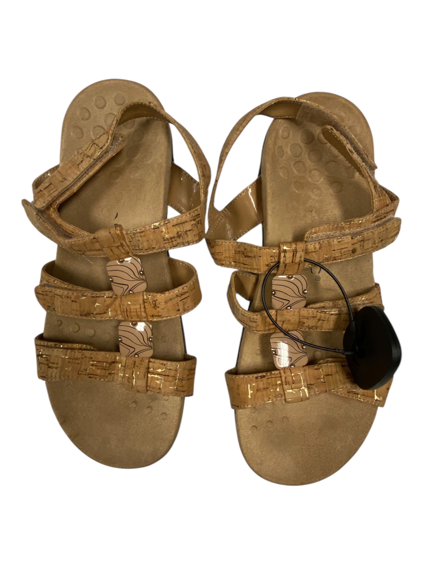 Sandals Flats By Vionic In Brown, Size:8