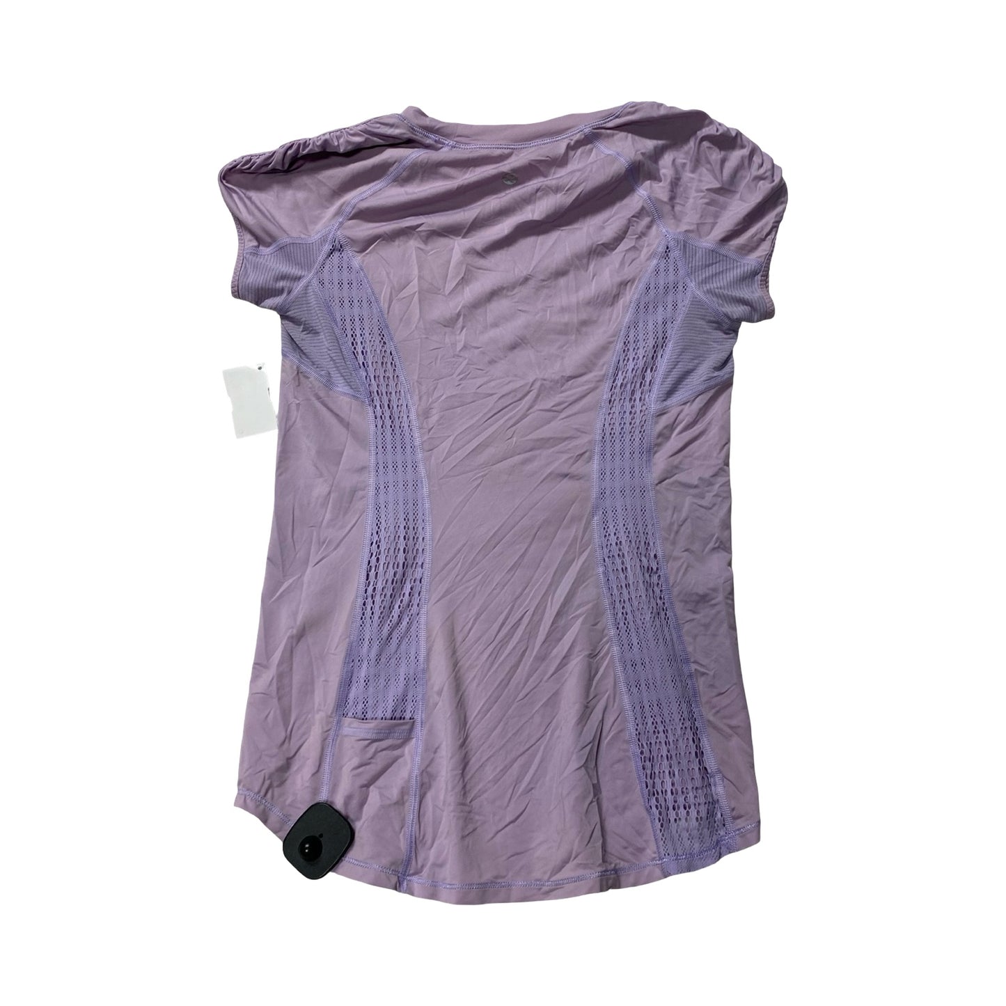 Athletic Top Ss By Lululemon In Purple, Size:S