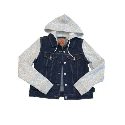 Jacket Denim By Levis In Blue Denim, Size:M