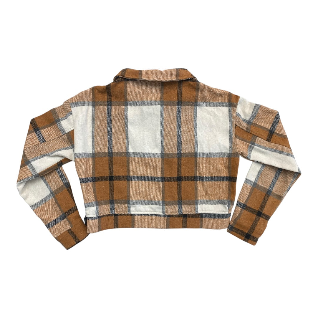 Jacket Shirt By Cmc In Plaid Pattern, Size:S