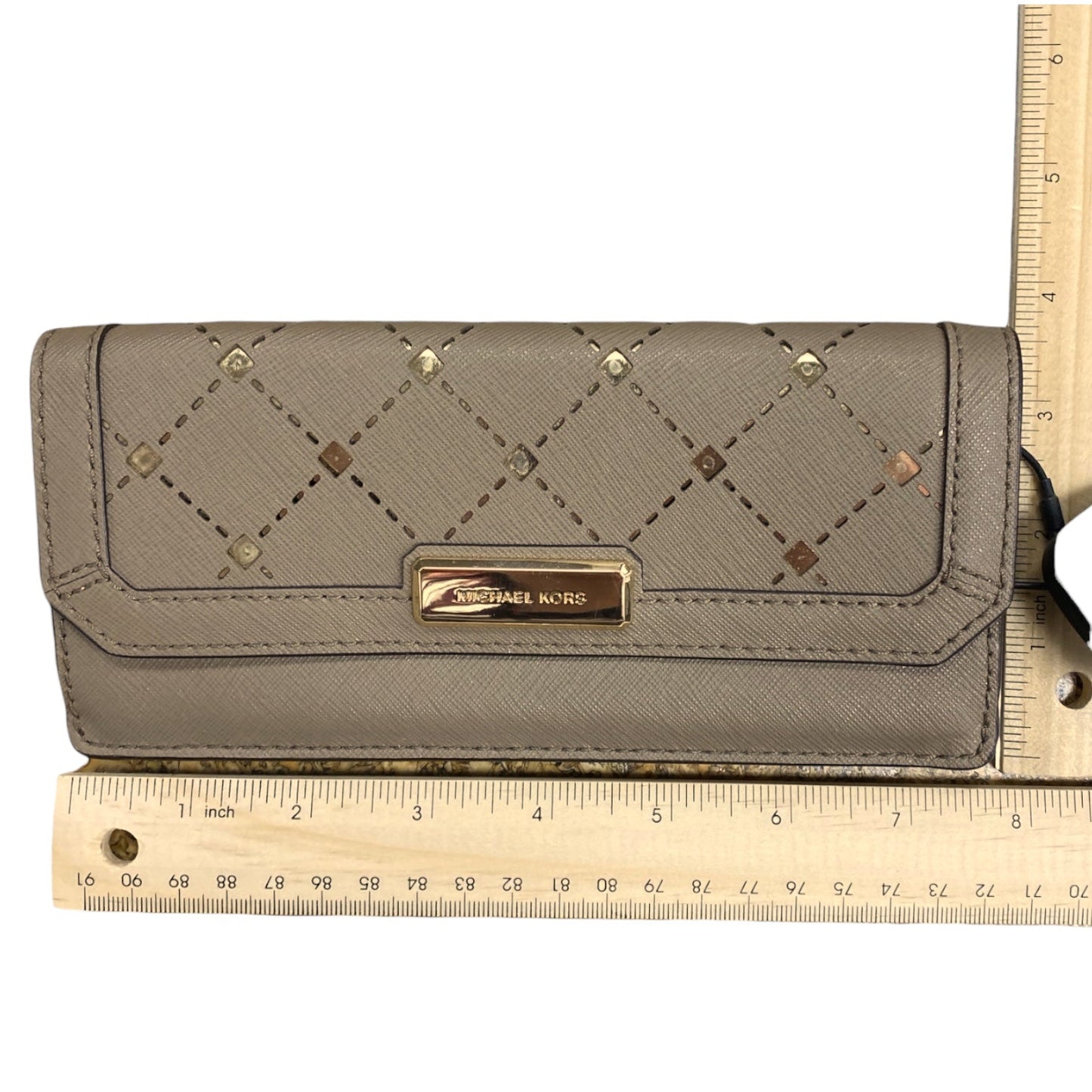 Wallet Designer By Michael Kors In Brown, Size:Large