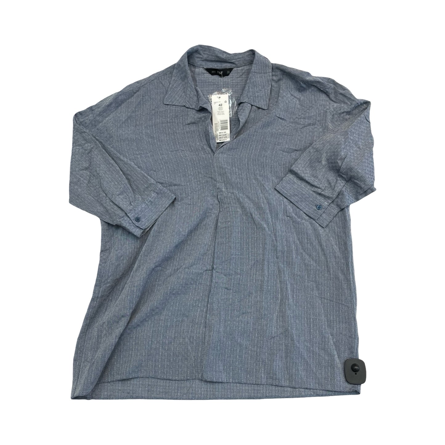 Tunic 3/4 Sleeve By F&F In Blue, Size:10