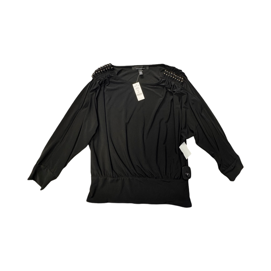 Top 3/4 Sleeve By White House Black Market In Black, Size:S