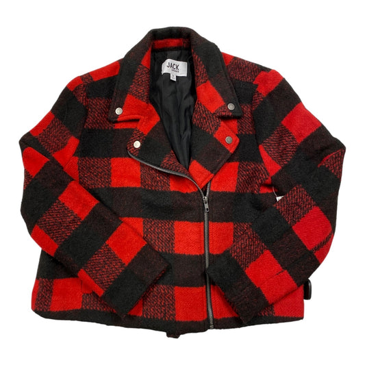 Coat Other By Jack In Black & Red, Size:M