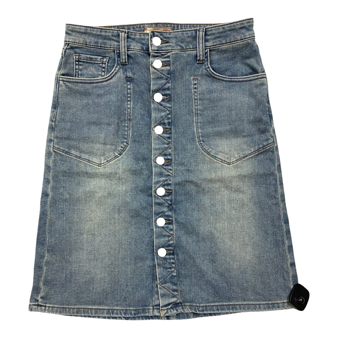 Skirt Midi By Kut In Blue Denim, Size:4