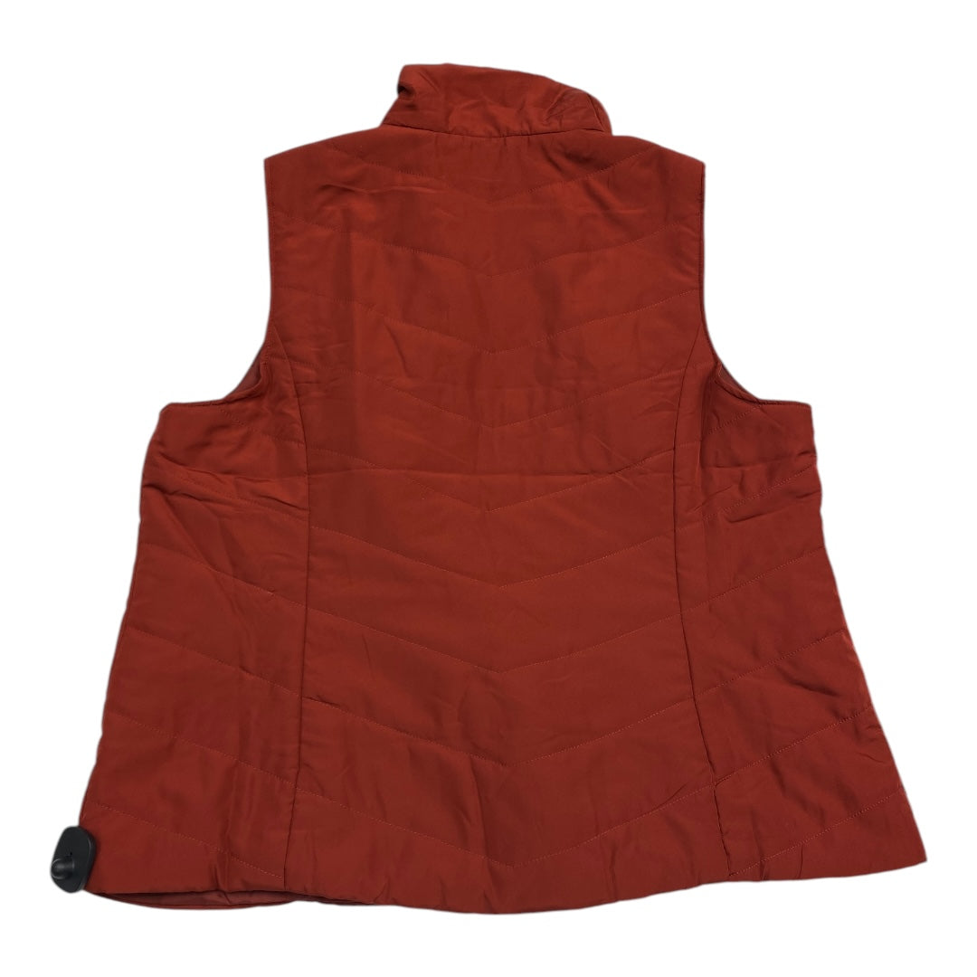 Vest Puffer & Quilted By Cj Banks In Orange, Size:2X