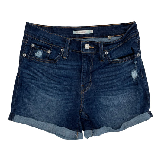 Shorts By Levis In Blue Denim, Size:6