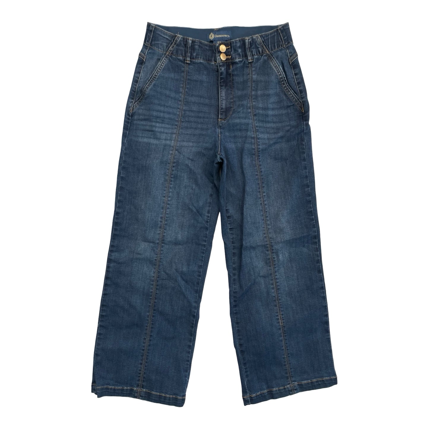 Jeans Wide Leg By Democracy In Blue Denim, Size:8P