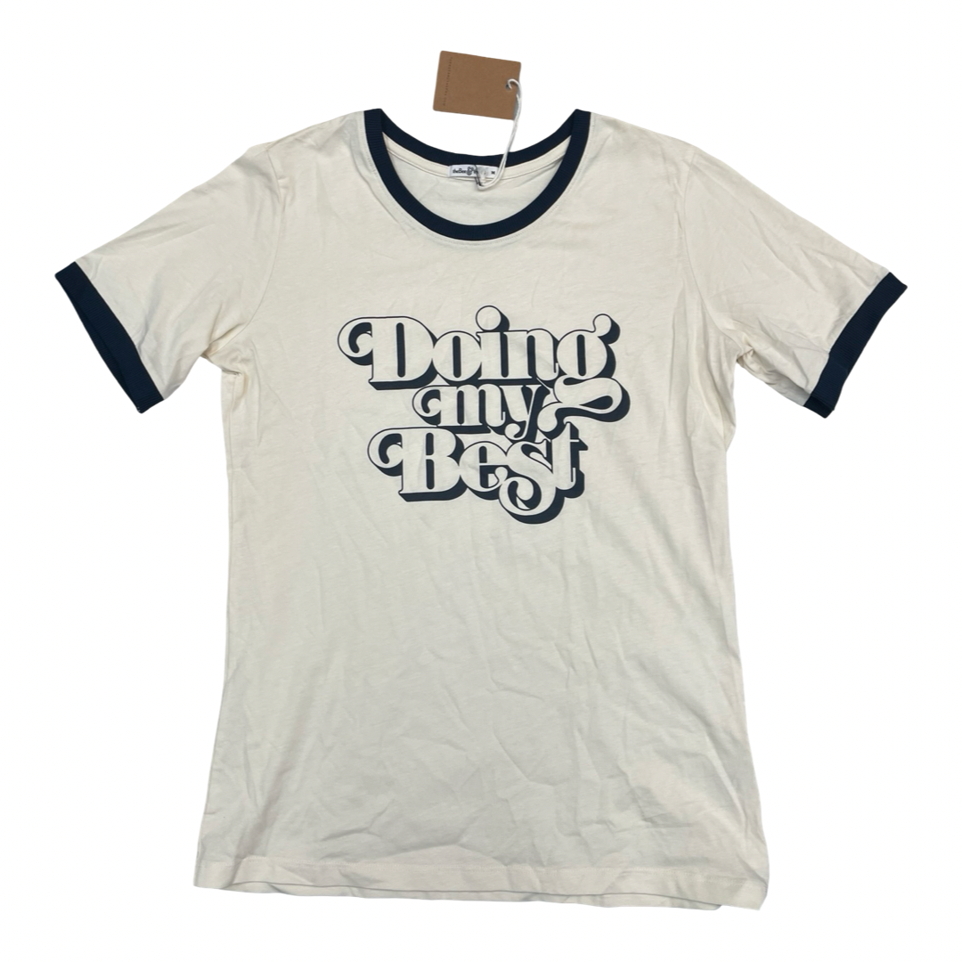 Top Ss By Cmc In Blue & Cream, Size:M