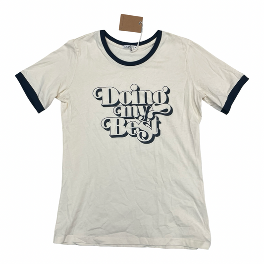 Top Ss By Cmc In Blue & Cream, Size:M