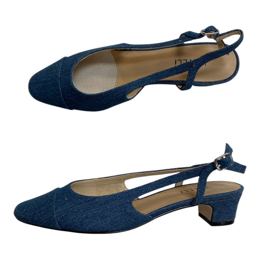 Shoes Flats By Vaneli In Blue, Size:8.5