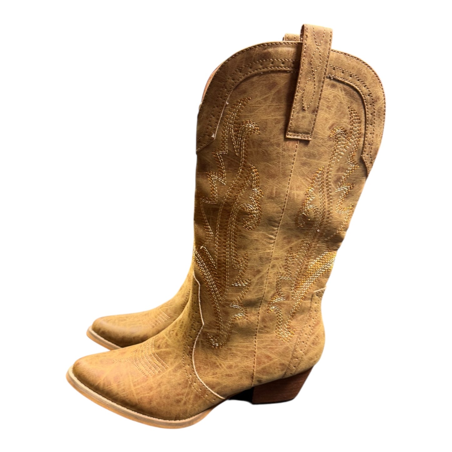 Boots Western By Clothes Mentor In Brown, Size:11