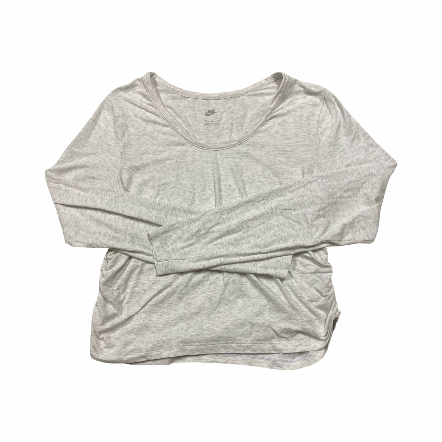Athletic Top Ls Crewneck By Nike In Grey, Size:Xl