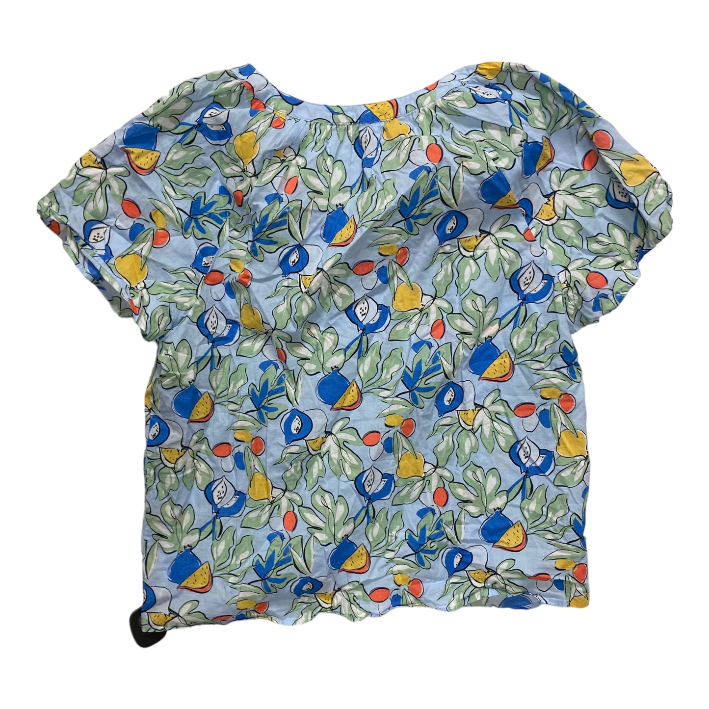 Top Short Sleeve By Loft In Multi-colored, Size: L