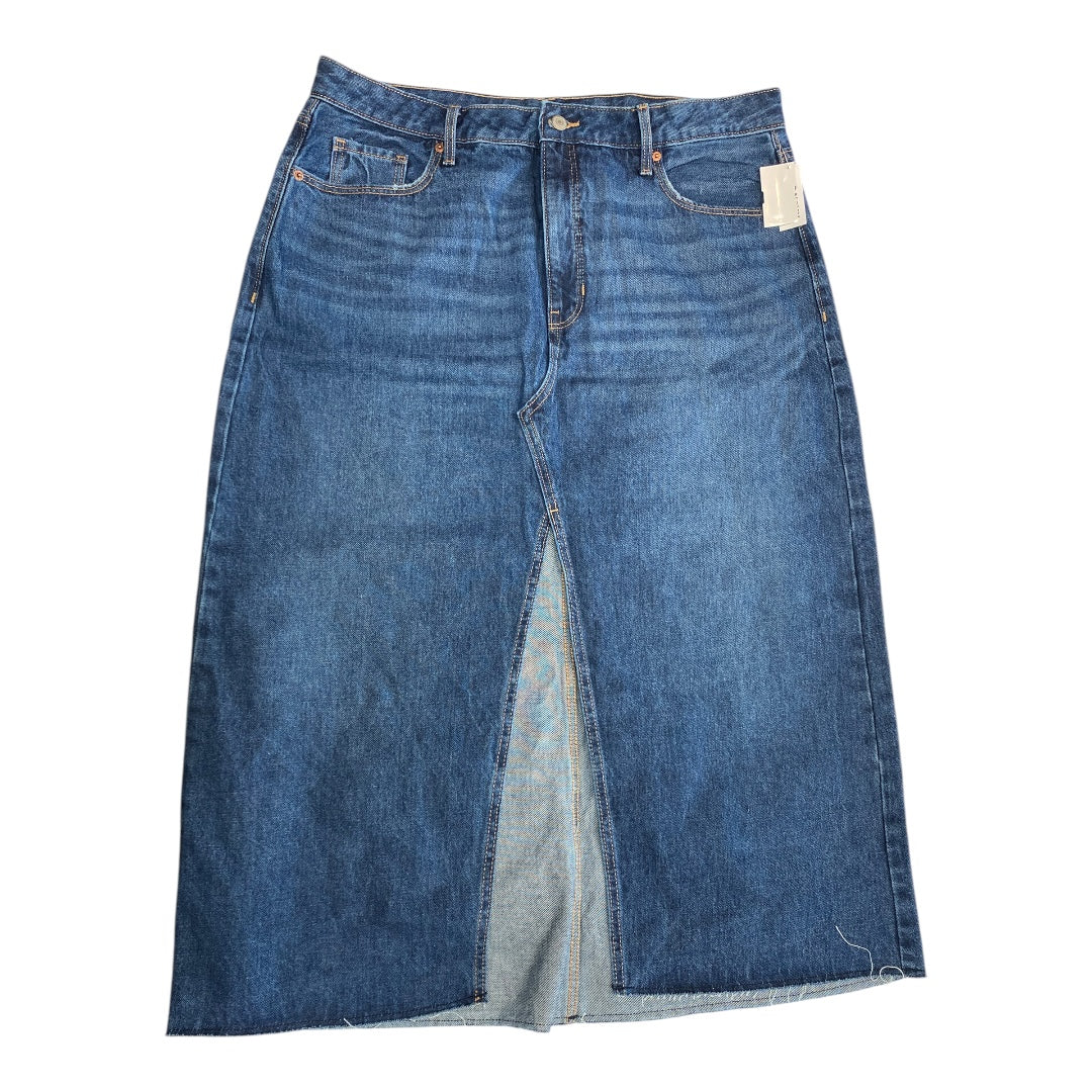 Jeans Wide Leg By Old Navy In Blue Denim, Size:18