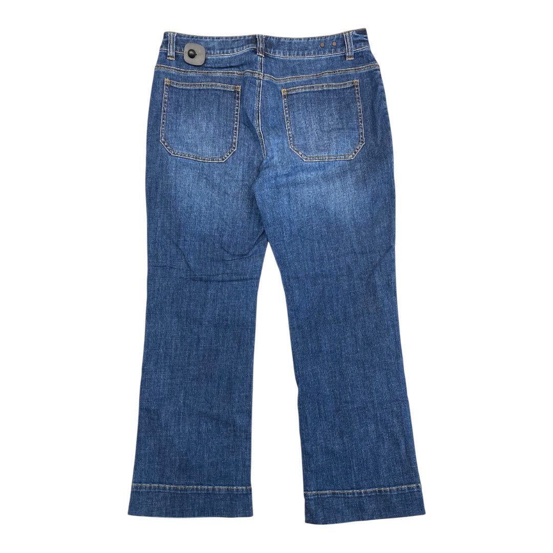 Jeans Straight By White House Black Market In Blue Denim, Size:16
