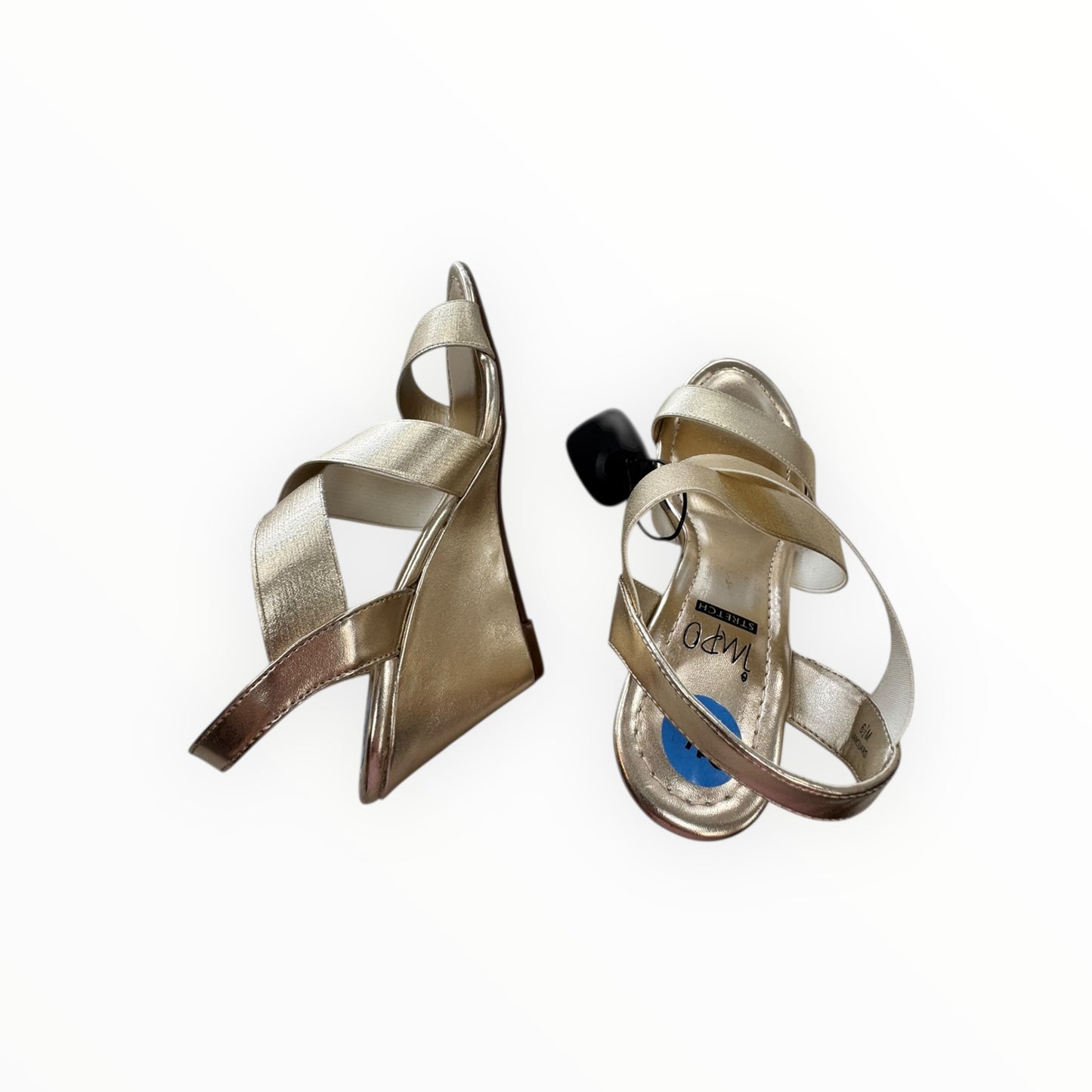 Sandals Heels Wedge By Impo In Gold, Size:6.5