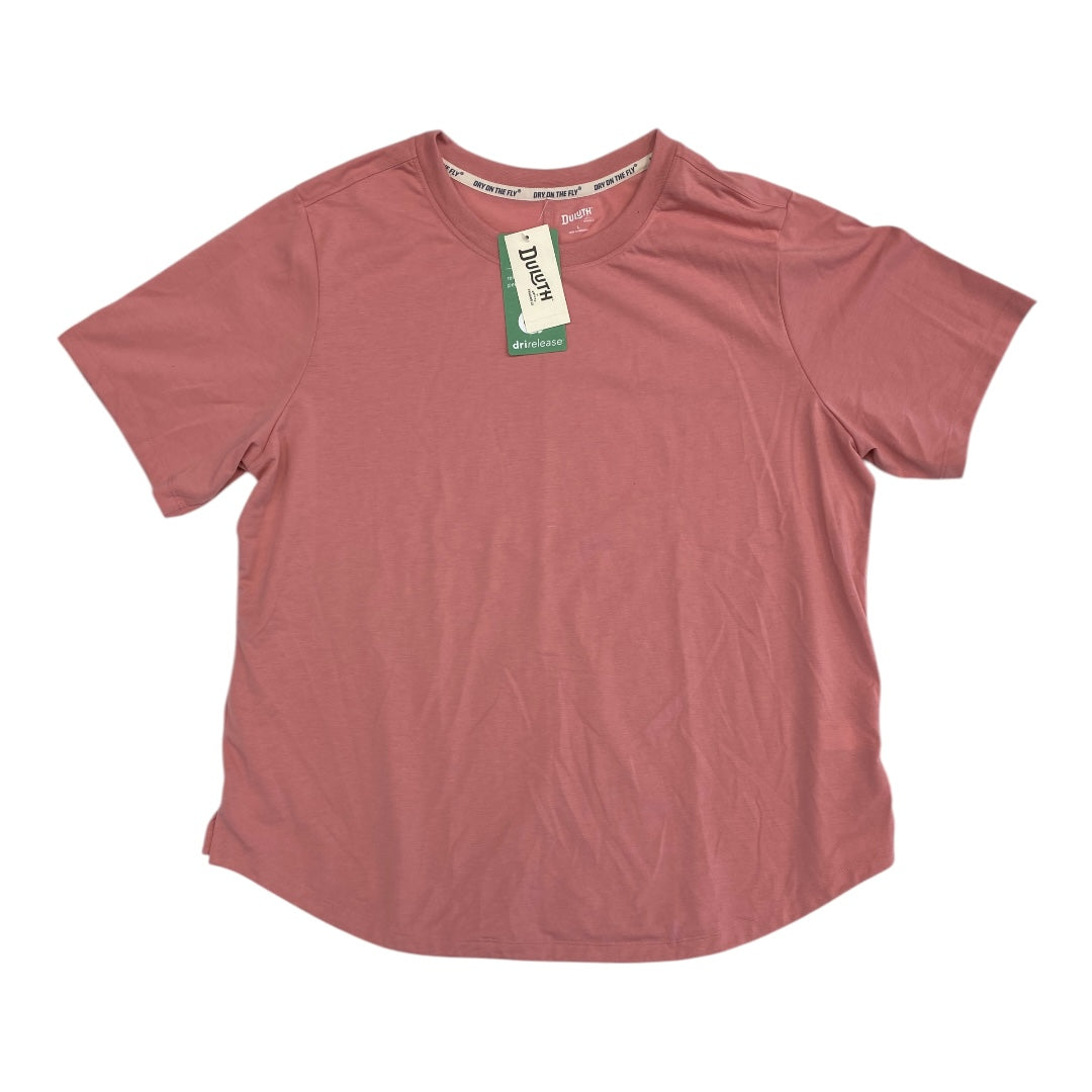 Top Ss Basic By Duluth Trading In Pink, Size:L