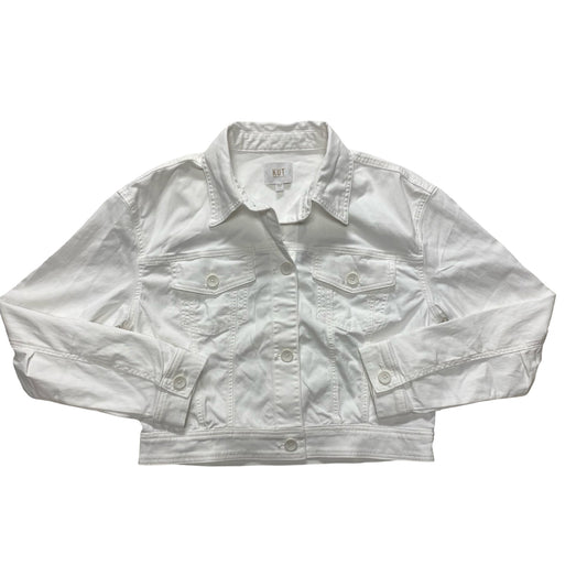 Jacket Denim By Kut In White, Size:L