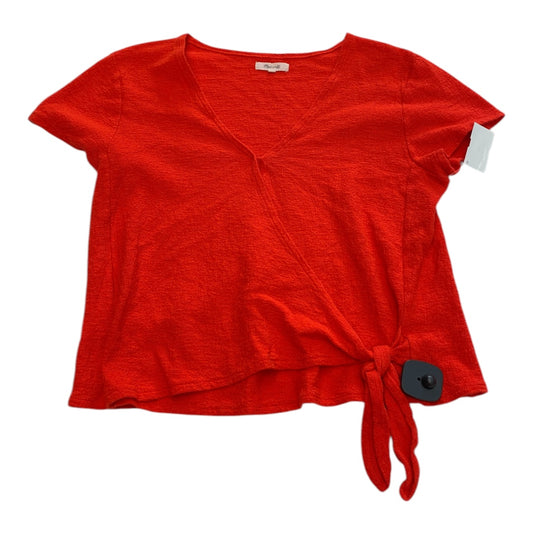 Top Sleeveless By Madewell In Red, Size:L