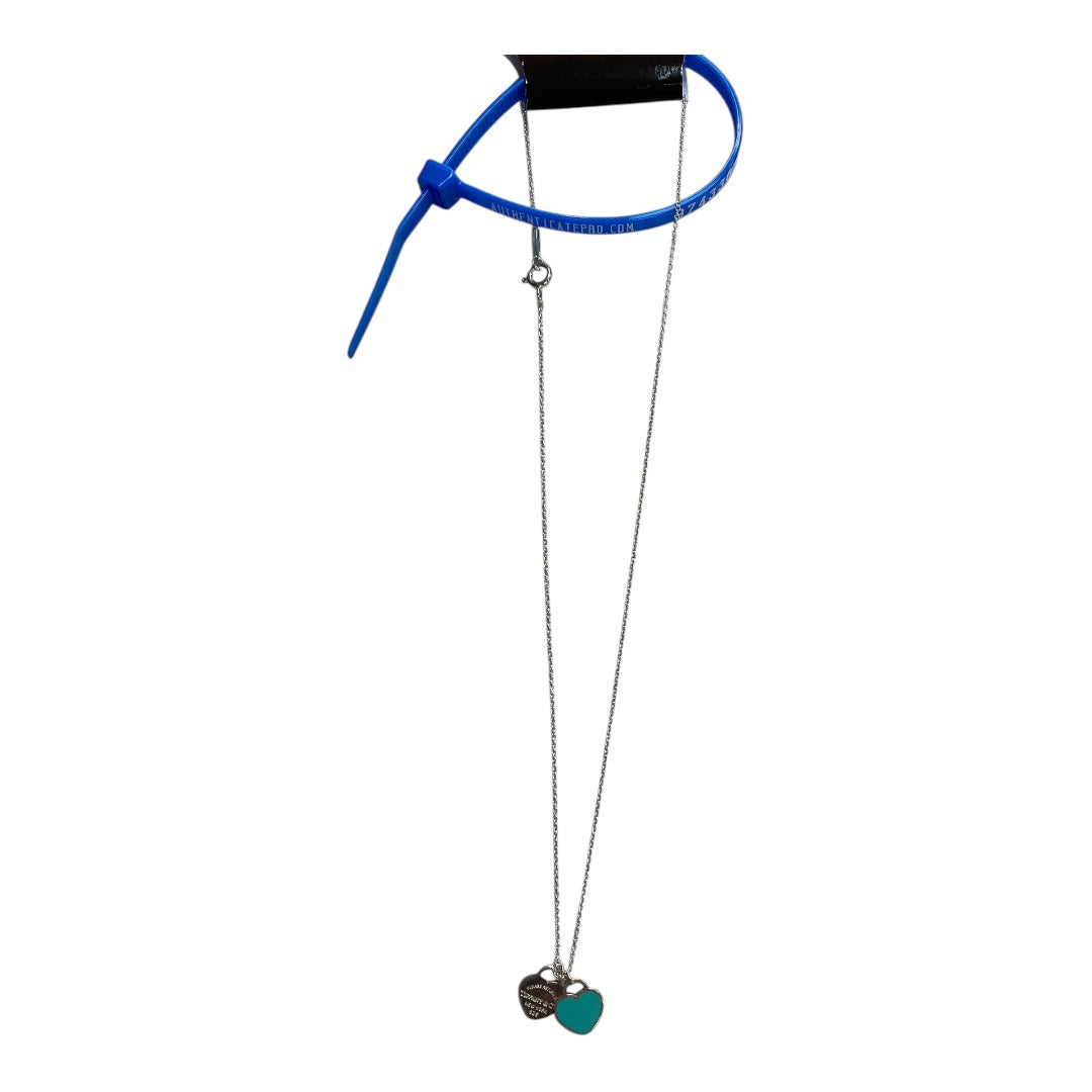 Necklace Luxury Designer By Tiffany And Company In Blue & Silver