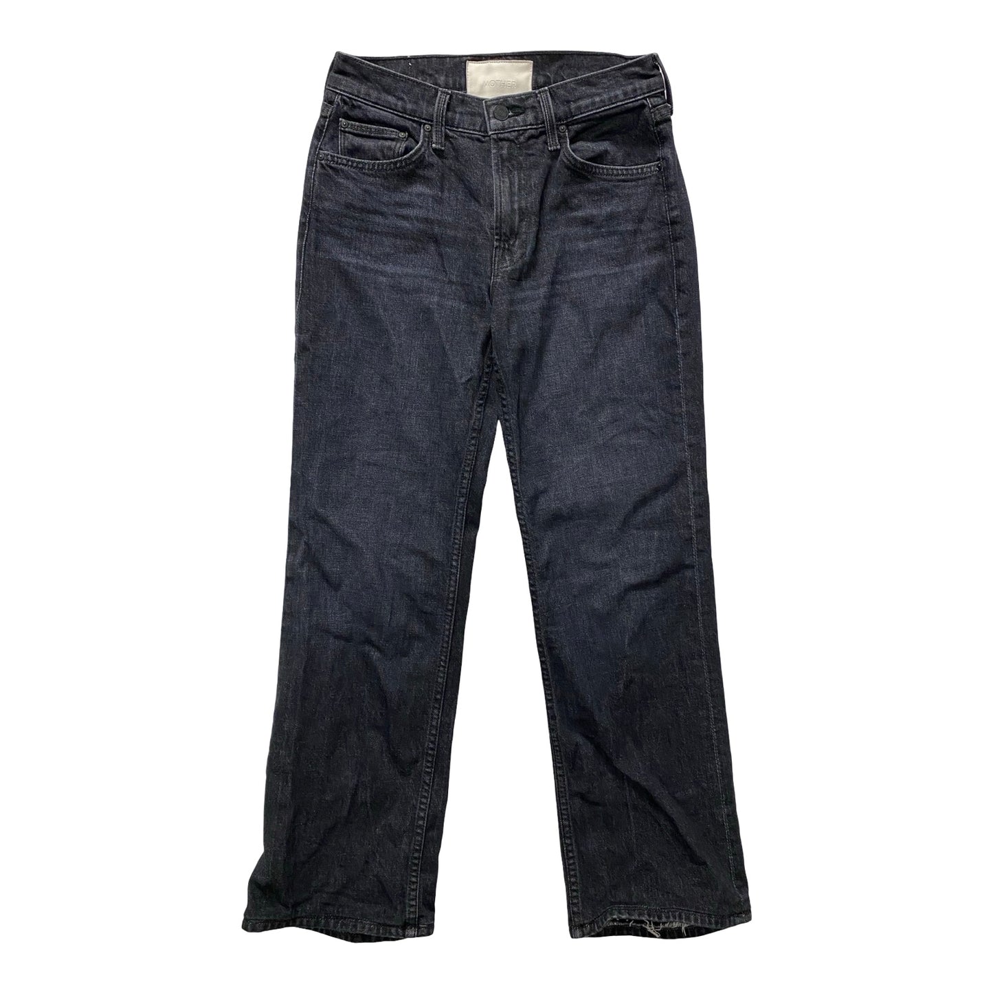 Jeans Boyfriend By Mother In Black Denim, Size:0