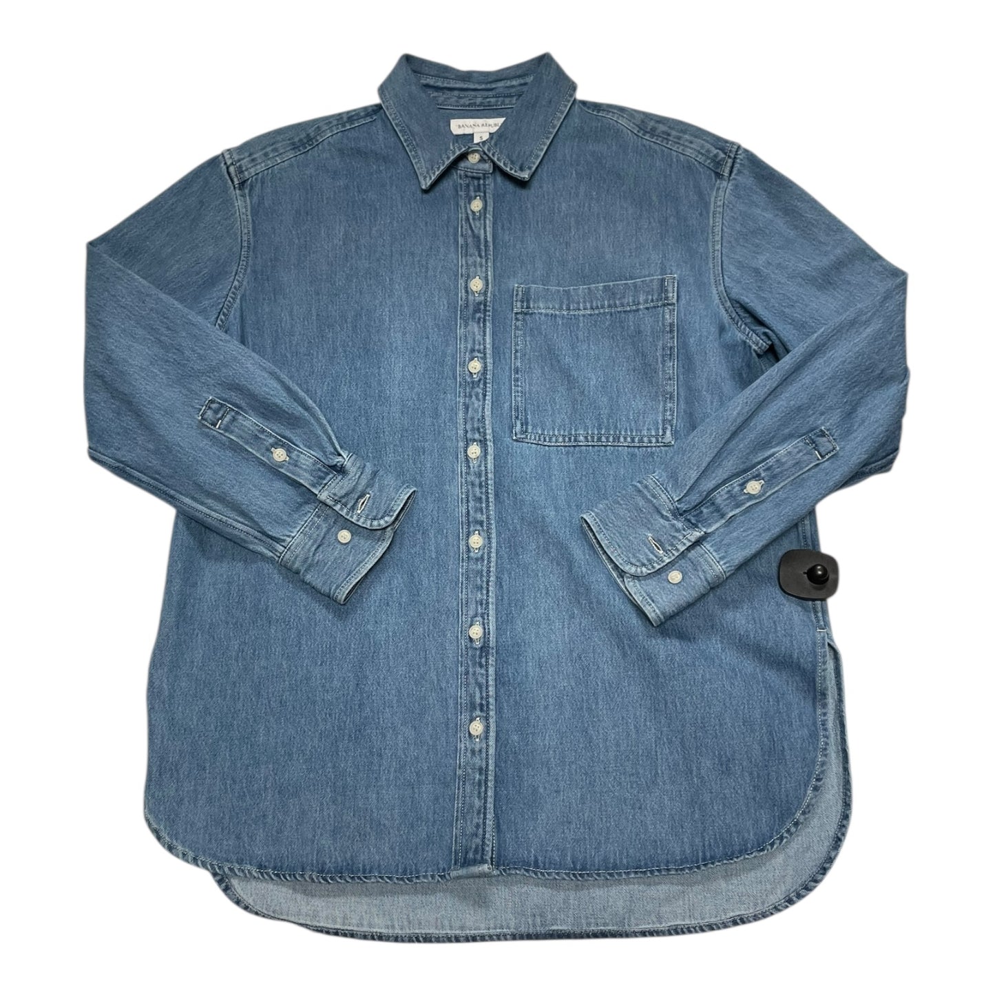 Top Ls By Banana Republic In Blue Denim, Size:S