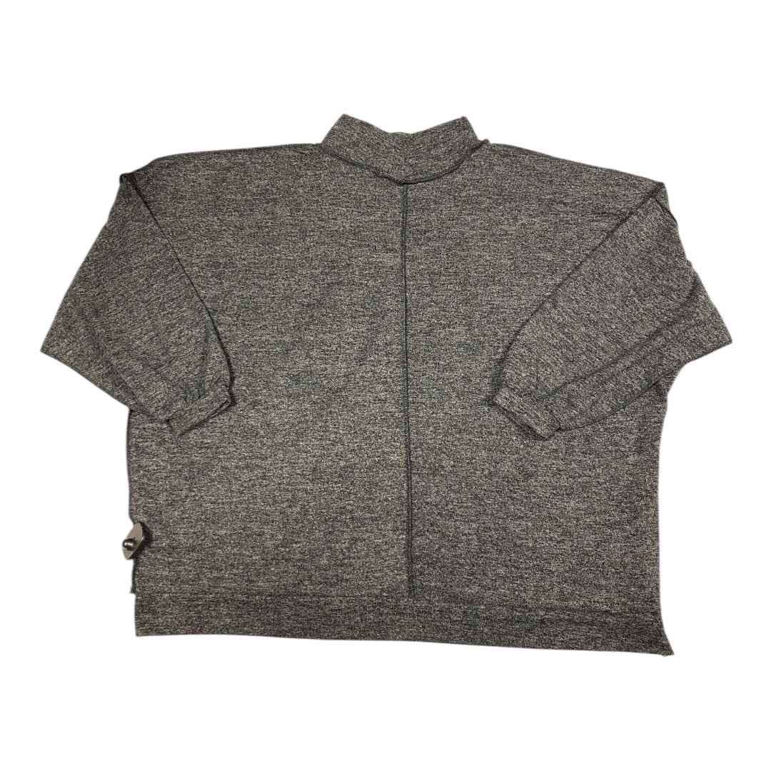 Top Ls By Zenana Outfitters In Grey, Size:2X