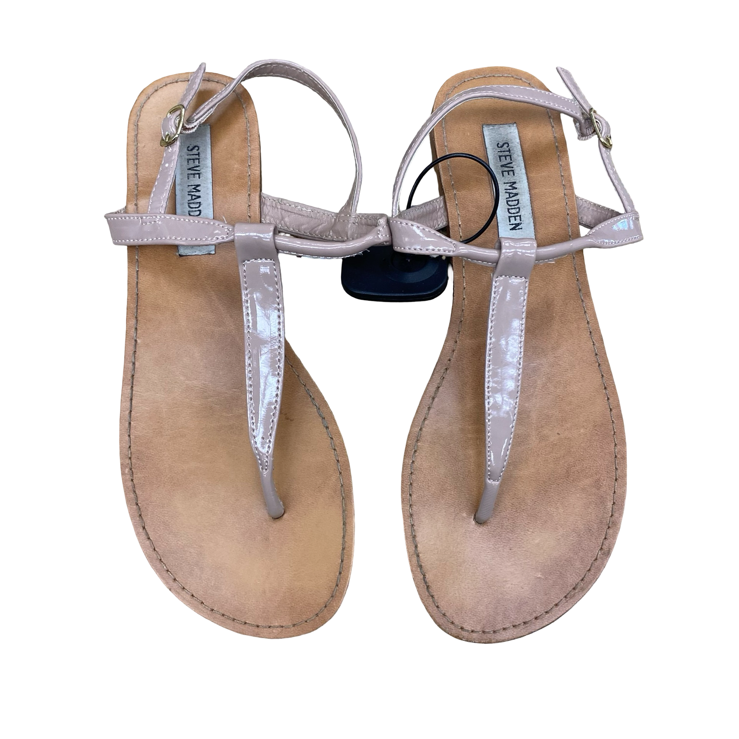 Sandals Flats By Steve Madden In Taupe, Size:8.5