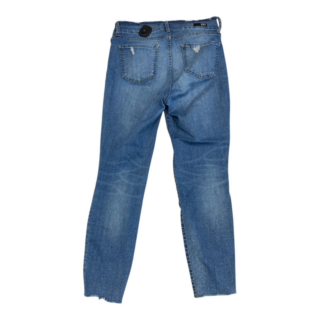 Jeans Straight By Kut In Blue Denim, Size:10