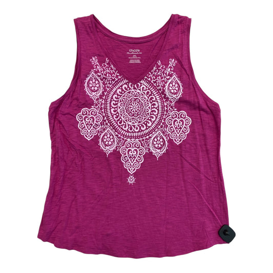 Top Sleeveless By Chicos In Pink, Size:16