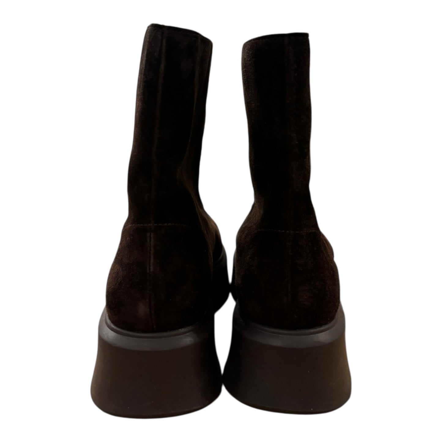 Boots Ankle Heels By Steve Madden In Brown, Size:9