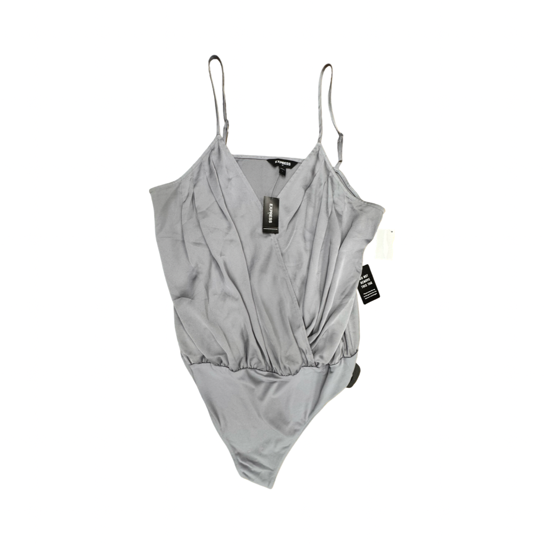Bodysuit By Express In Grey, Size:L