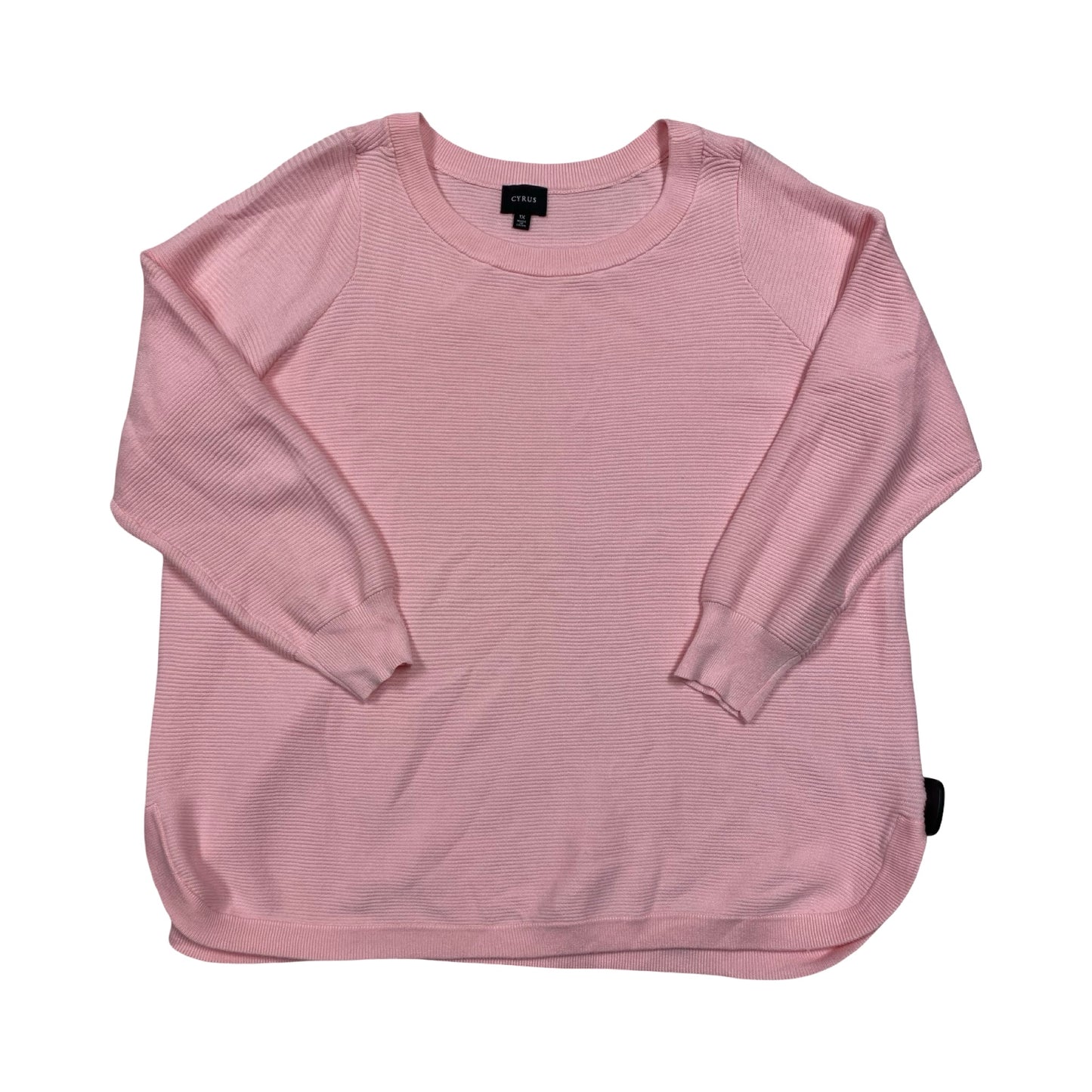 Sweater By Cyrus Knits In Pink, Size:1X