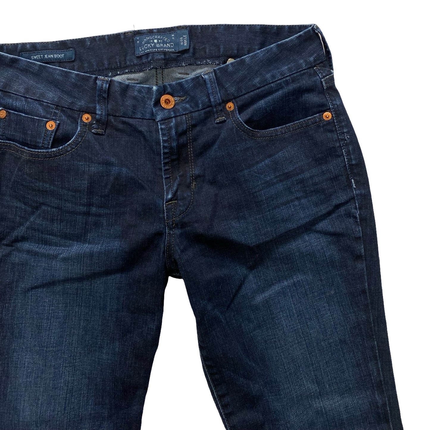 Jeans Boot Cut By Lucky Brand In Blue Denim, Size:6