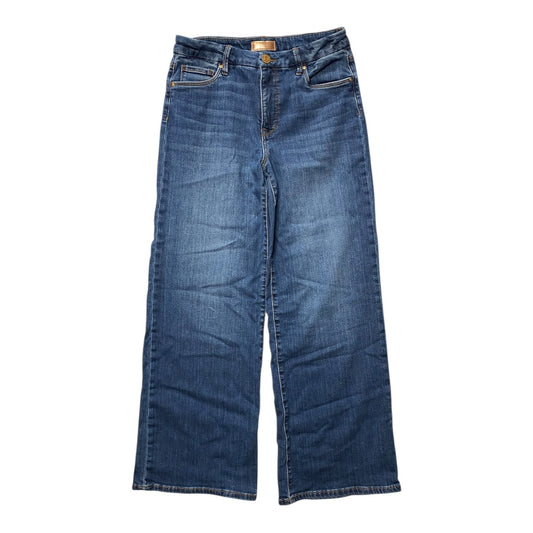 Jeans Wide Leg By Kut In Blue Denim, Size:4