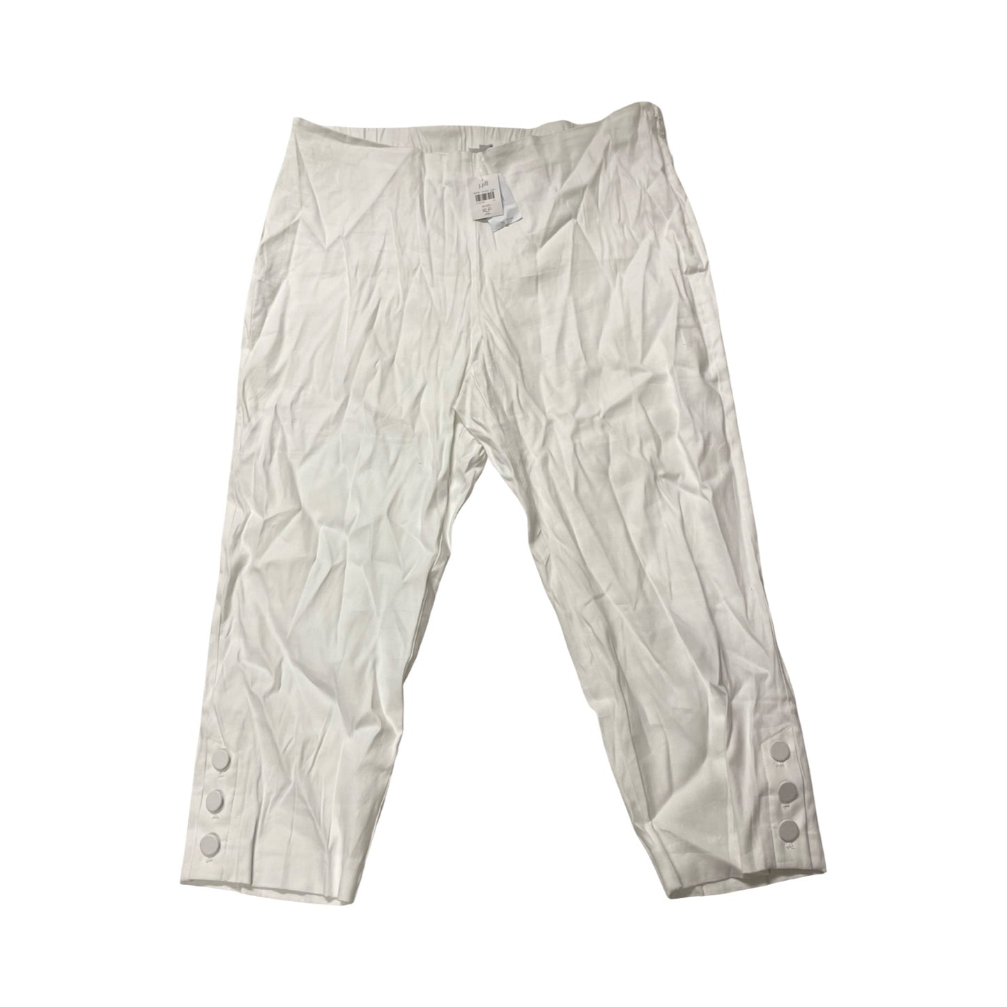 Pants Linen By J. Jill In White, Size:Xlp
