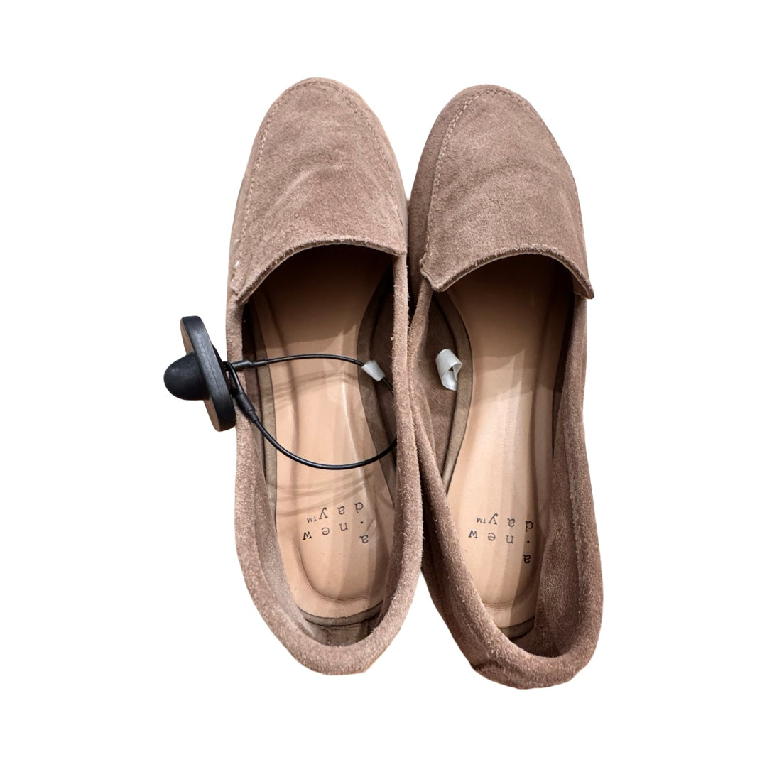 Shoes Flats By A New Day In Beige, Size:9