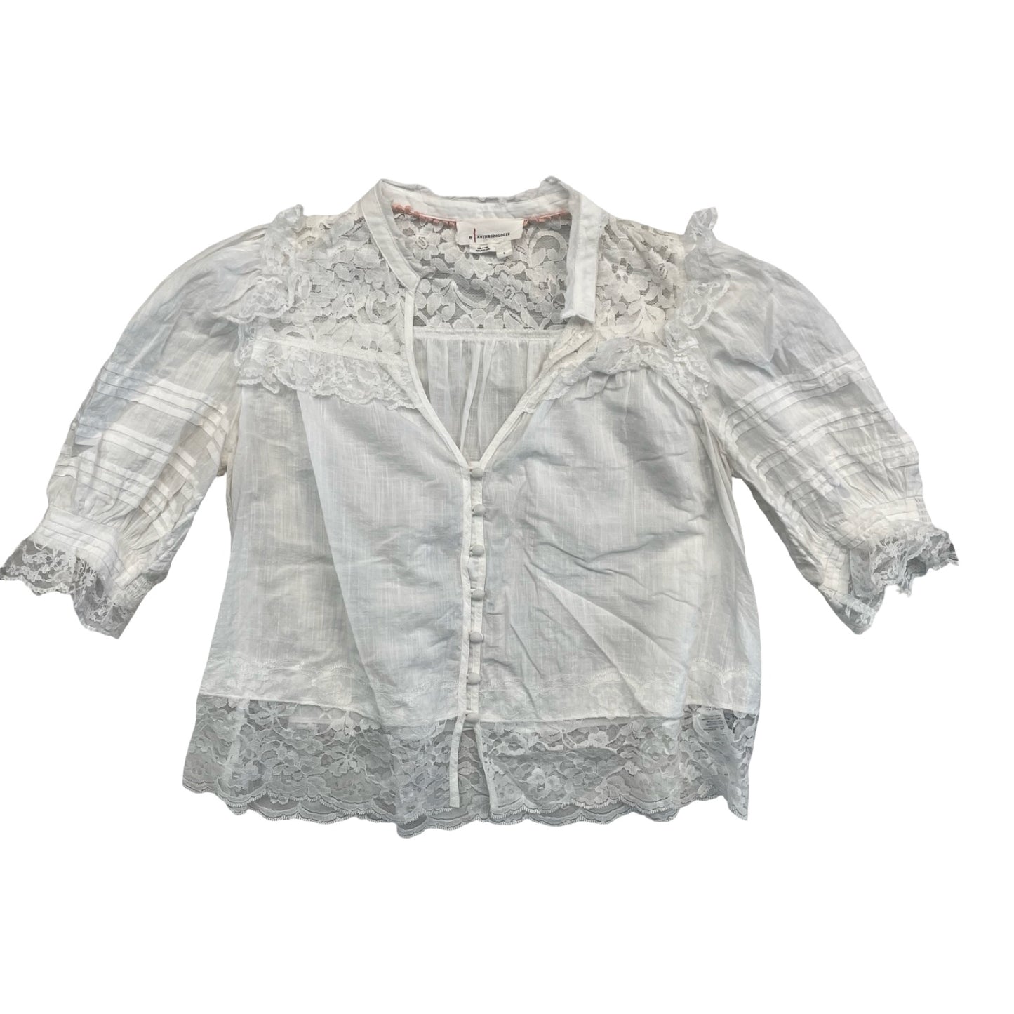 Top Ss By Anthropologie In White, Size:S