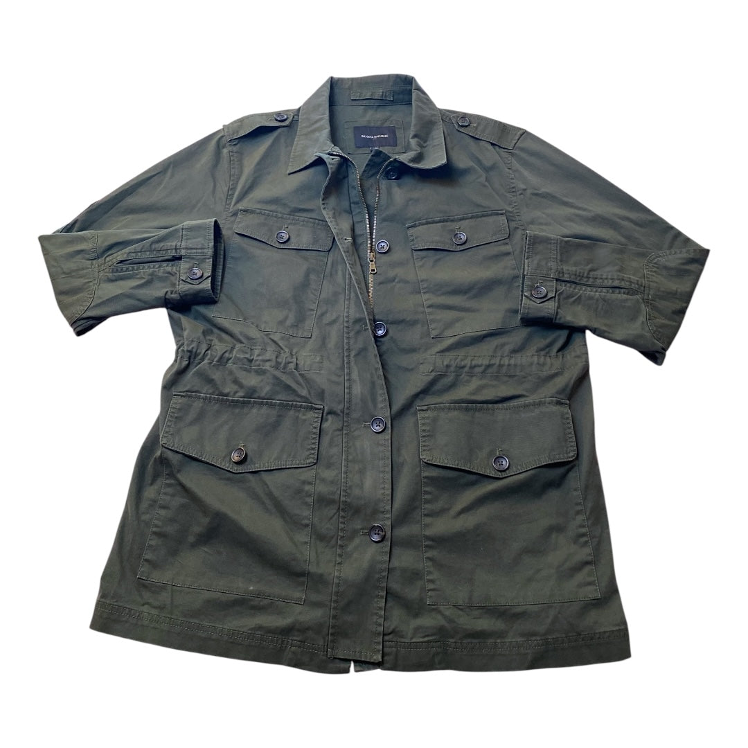 Jacket Utility By Banana Republic In Green, Size:Xl