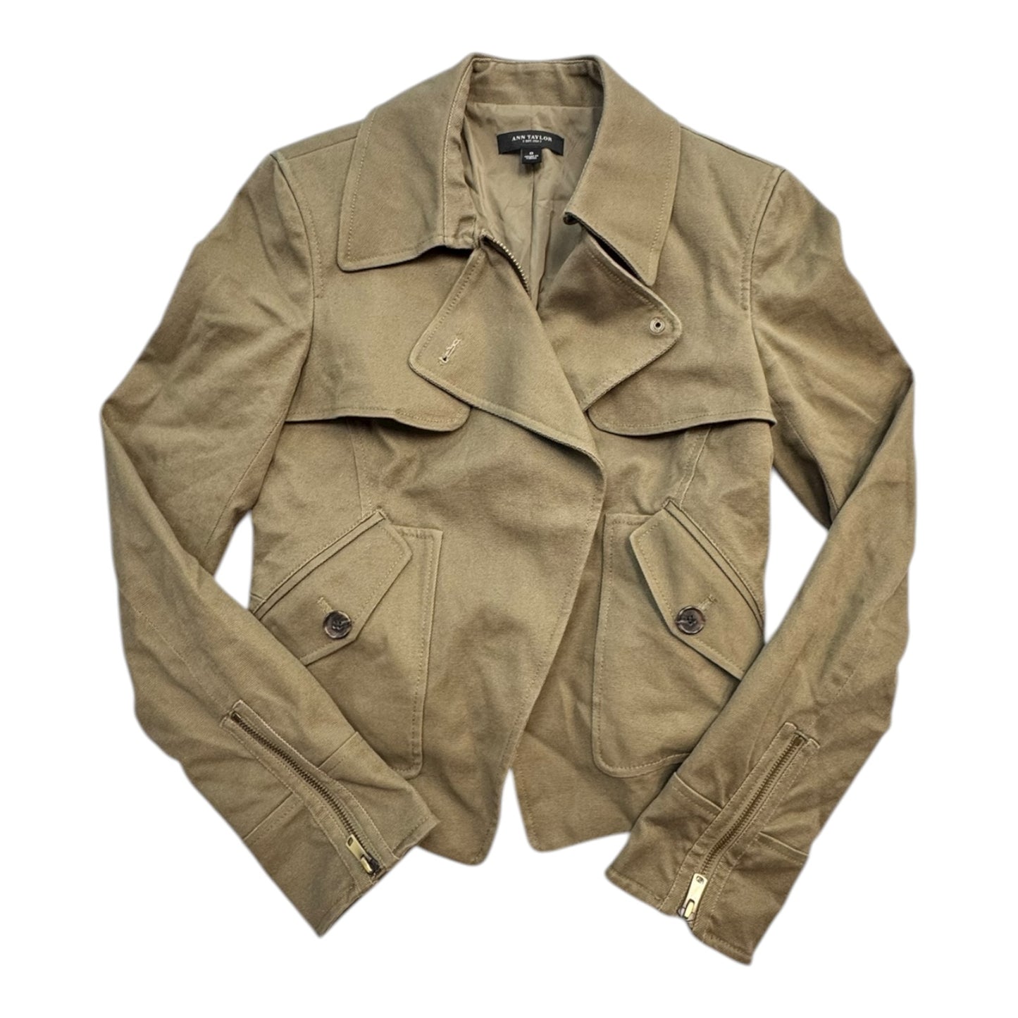 Blazer By Ann Taylor In Green, Size:0