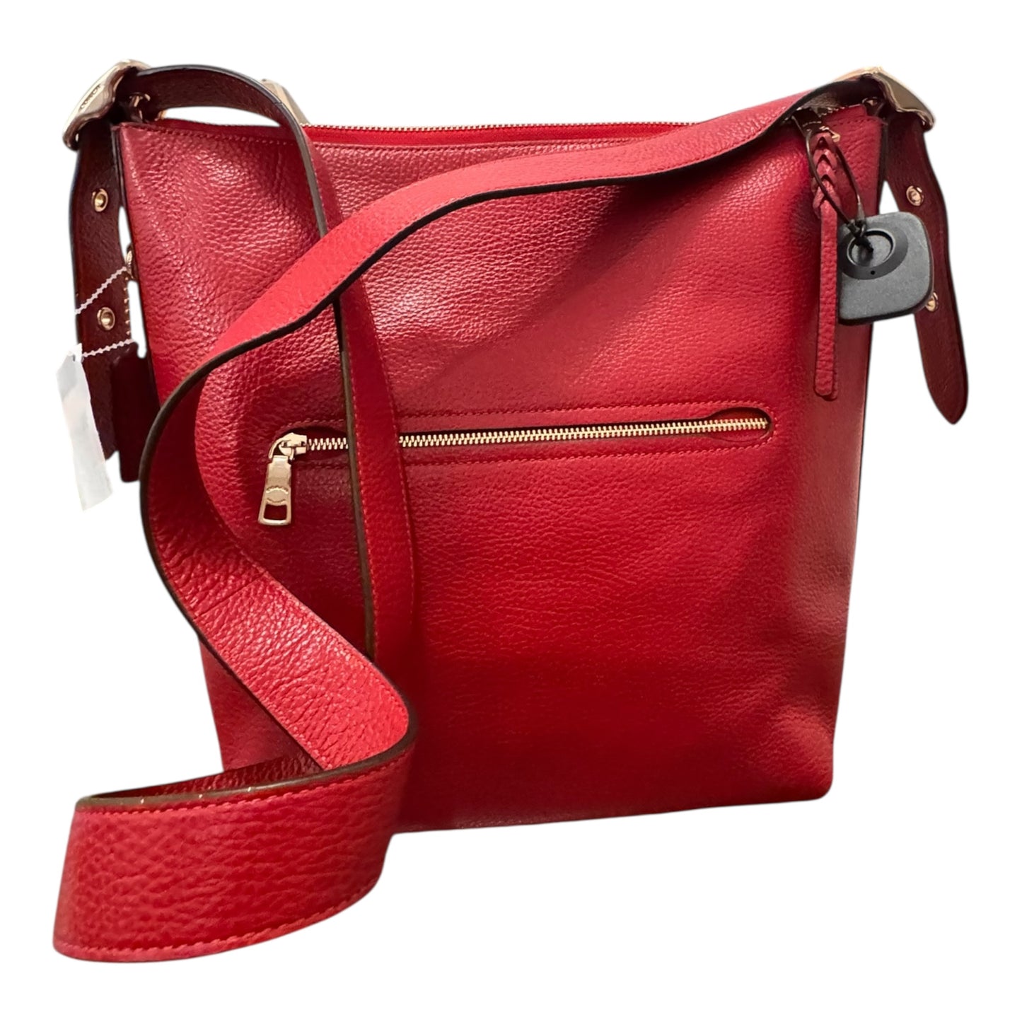 Handbag Designer By Coach In Red, Size:Medium