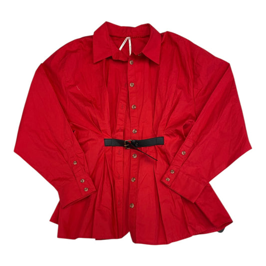 Top Ls By Anthropologie In Red, Size:L
