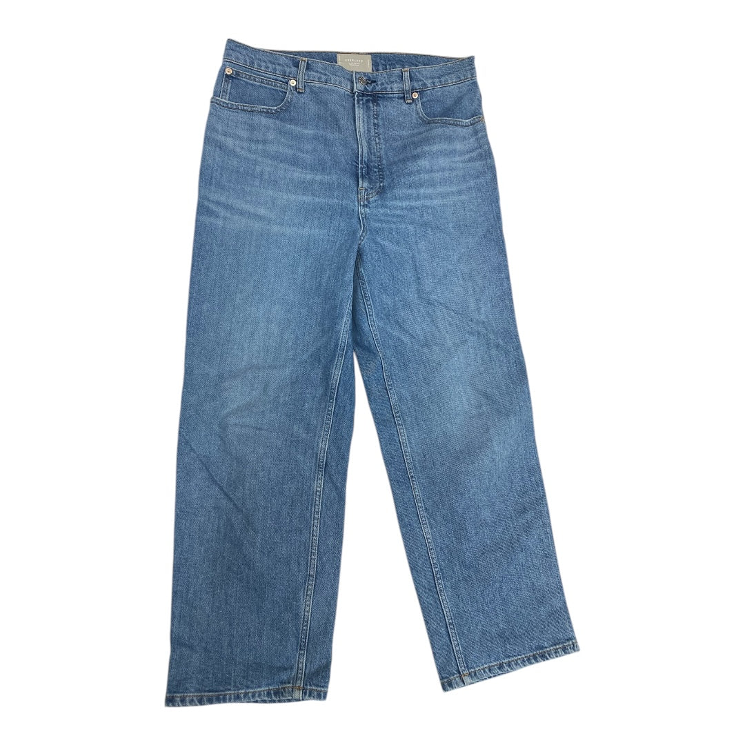 Jeans Straight By Everlane In Blue Denim, Size:12