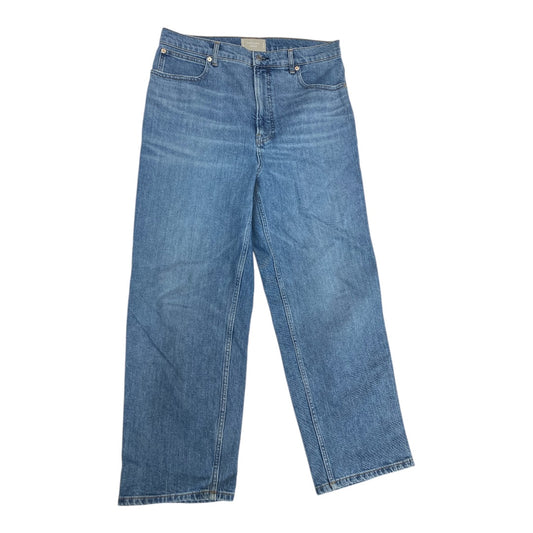 Jeans Straight By Everlane In Blue Denim, Size:12