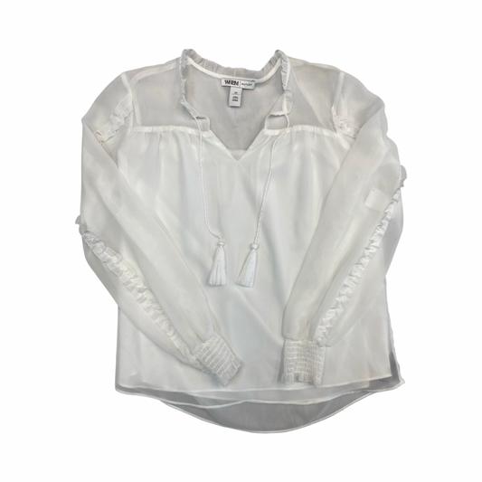 Top Ls By White House Black Market In White, Size:Xs