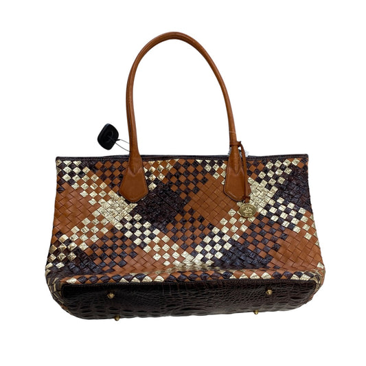 Handbag Designer By Brahmin In Brown, Size:Medium