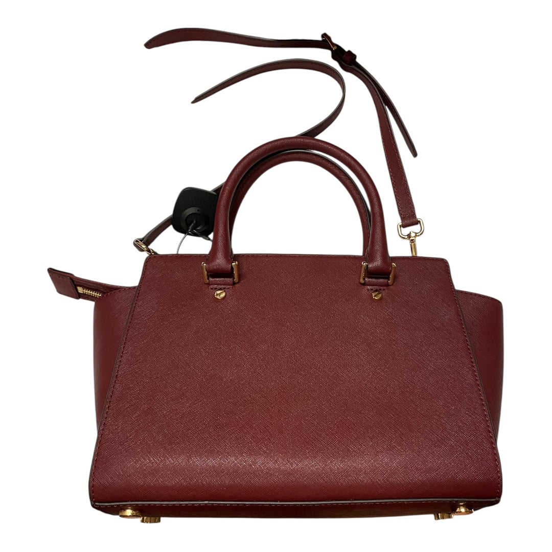 Handbag Designer By Michael Kors In Red, Size:Medium