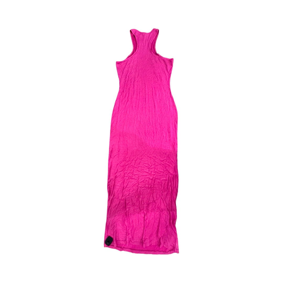 pink skims maxi dress FITS EVERYBODY LACE LONG SLIP DRESS | BUBBLE GUM TONAL